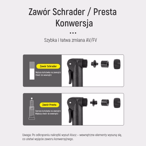 Wozinsky WPR-01 velosipēda pumpis - melna
