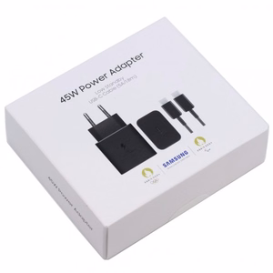 Lādētājs Samsung EP-T4511 melns 45W (ar iepakojumu) + Type-C 180cm kabelis (100% oriģināls)