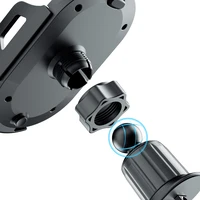 Dudao F2+ viedtālruņa turētājs gaisa ventilācijai, skavu tips - melns