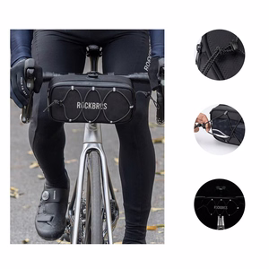 Rockbros TL001 ROAD TO SKY 1.9L ūdensizturīga velosipēda stūres soma - melna