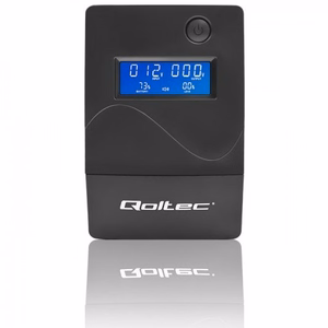 Qoltec Monolith nepārtrauktas barošanas avots (UPS) dubultās konversijas (Online) 0.45 kVA 240 W 2 AC ligzdas