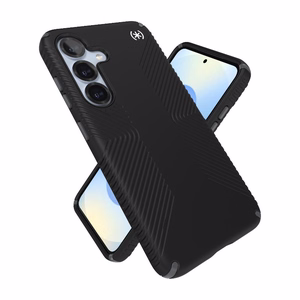 Speck Presidio2 Grip Magnet vāciņš ierīcei Samsung Galaxy S25 / S24, melns / slānekļa pelēks