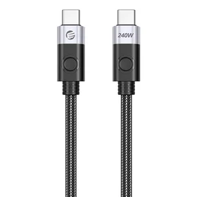 Orico 240W USB-C uz USB-C uzlādes kabelis, 1.5 m (melns)