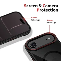 Tech-Protect MagHybrid MagSafe maciņš iPhone Air melns un sarkans