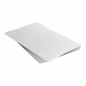 Plēve aizmugurējam vākam 180 x 120 mm 10 gab. - sudrabaina