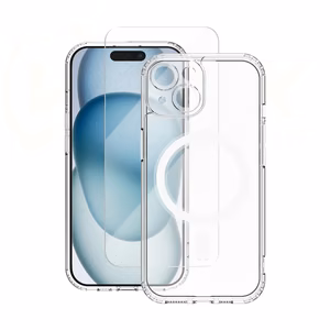 Vmax komplekts apvalks + stikls 2,5D premium iPhone 16 Plus 6,7"
