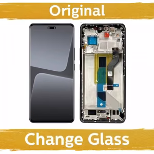LCD displejs, saderīgs ar Xiaomi 13 Lite ar rāmi / melns (Atjaunots: Ķīna)