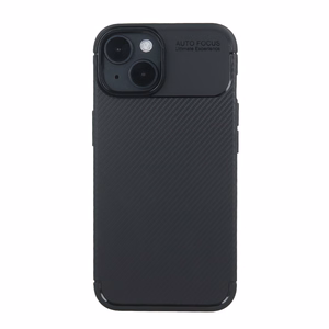 Carbon melns maciņš for iPhone 16 6,1"