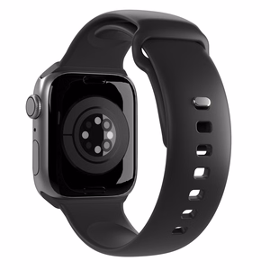 Силиконовый ремешок Puro Icon для Apple Watch 38 / 40 / 41 мм - чёрный (2 шт.)