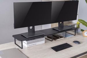 Gembird MS-TABLE2-01 monitor mount / stand Desk melns