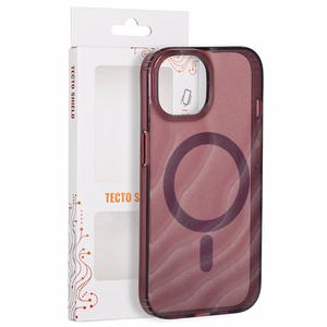„Tecto Shield Desert Mag“ vāciņš modelim iPhone 15 6,1", sarkankoka krāsā