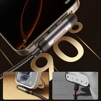 Joyroom S-A56 EnjoyX sērijas 90° USB-A - Lightning 3A kabelis 1.2m - melns