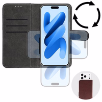 Wonder Common universāls grāmatiņveida maciņš (XL) Samsung A12/A13 4G/A34 5G/A02S/Xiaomi Redmi 12 4G/12C/Note 12 4G brūns