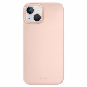 Uniq Lino Hue Magclick uzlādes viedtālruņa apvalks iPhone 14 Plus - rozā