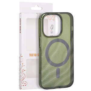 „Tecto Shield Desert Mag“ vāciņš modelim iPhone 14 Pro 6,1", tumši olīvzaļš