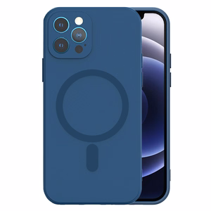 TEL PROTECT MagSilicone Viedtālruņa apvalks Iphone 14 Pro tumši zils