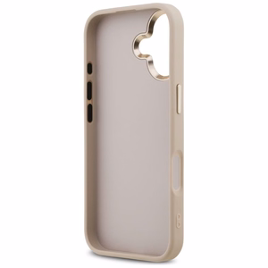 Guess 4G Big 4G Classic Logo viedtālruņa apvalks, paredzēts iPhone 17 – rozā zelta krāsā