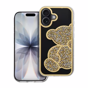 TEDDY BEAR viedtālruņa apvalks IPHONE 17 zelta