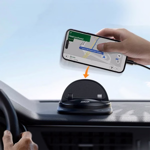 Joyroom JR-ZS354 tālruņa turētājs ar piesūcekni automašīnai, birojam, mājām - melns