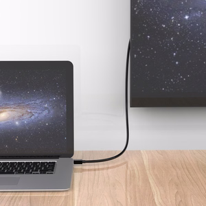 Orico XD-MDTH4 Mini DisplayPort–HDMI, 4K 30 Hz kabelis, 3 m – melns