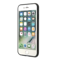 Karl Lagerfeld KLHCI8SAKICKCBK iPhone 7/8 / SE 2020 / SE 2022 melns/melns cietais apvalks Saffiano Karl&Choupette Galva