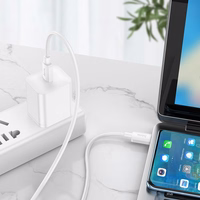 Kabelis USB C uz USB C Hoco PD 6A 100W 1 m X96 balts