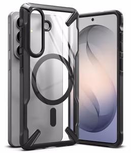 Ringke Fusion X Magnetic MagSafe Maciņš for Samsung Galaxy S26 - Clear melns