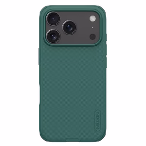 Nillkin Super Frosted Shield Pro maciņš, paredzēts iPhone 17 Pro Max, tumši zaļš