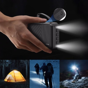 Dudao K11 Pro 20000mAh внешний аккумулятор со встроенными кабелями - Чёрный