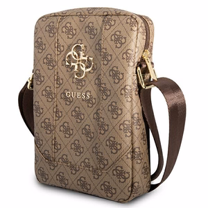 Guess GUTB10G4GFBR 4G Big Metal Logo soma 10" planšetdatoram, brūna