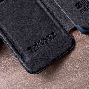 Nillkin Qin ādas viedtālruņa apvalks Samsung Galaxy A73 brūns