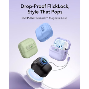ESR Pulse HaloLock MagSafe  Apple AirPods 4 / 5 vāciņš, violets