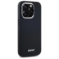 DKNY Vienkāršs logotips Magnētiskais viedtālruņa apvalks iPhone 14 Pro - melns