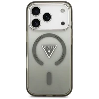 GUESS viedtālruņa apvalks IPHONE 17 Pro Max ar MagSafe saderīgs (IML gradienta ar trijstūra logotipu) - khaki