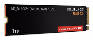 SANDISK 600xTBW rating Read speed 7300 MB/s Write speed 6300 MB/s NVMe Yes PCI Express 4.0 M.2 1000 GB POWERED BY SANDISK Black SN850X WDS100T2X0E (SSD)