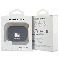 Hello Kitty Silikonais 3D Kitty Head korpuss AirPods Pro - melns