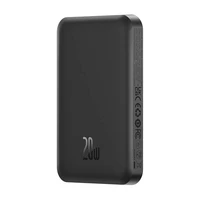 Magnētiskā mini zibspuldze Baseus 5000mAh, USB-C 20W (melna)