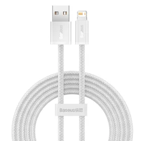 Baseus Dynamic kabelis USB uz Lightning, 2.4A, 2m (balts)