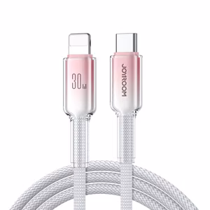 Кабель Joyroom S-A42 Crystal-Clear Series 30W USB-C - Lightning 1,2 м - белый