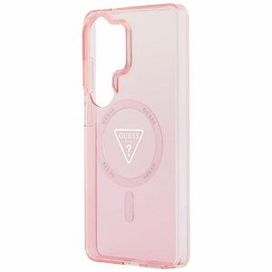 GUESS maciņš for SAMSUNG S26 Ultra GUHMS26LHGTMLCGP (Magnetic IML Gradient Triangle) rozā