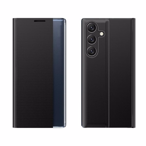 Jauns miega apvalks ar atloku un statīvu Samsung Galaxy S25 Edge - melns