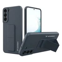 Wozinsky Kickstand Case silikona apvalks ar statīvu Samsung Galaxy S22+ tumši zils