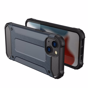 Hybrid Armor viedtālruņa apvalks iPhone 14 Plus bruņots hibrīda apvalks melns