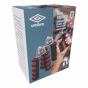 Umbro plaukstu espanderi, 15 kg, 2 gab., sarkani