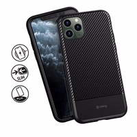 Crong Prestige Carbon Cover - iPhone 11 Pro Max maciņš (melns)