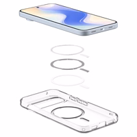 Spigen Ultra Hybrid Mag MagSafe viedtālruņa apvalks Google Pixel 10 / 10 Pro - caurspīdīgs un balts