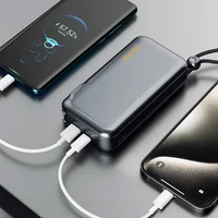 Dudao K25 2in1 10000mAh 3-spraudņu portatīvais lādētājs - pelēks