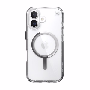 Speck Presidio Perfect Clear MagSafe - iPhone 17 maciņš (Clear / sudrabs)