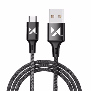 Wozinsky kabelis USB - USB Type-C 2,4A 2m melns (WUC-C2B)