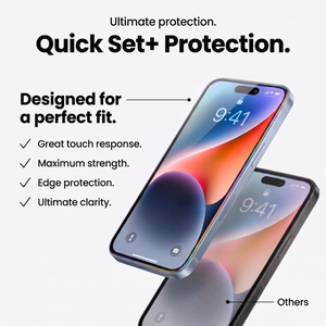 Tech-Protect Quick Set+ 2 rūdītu stiklu komplekts, paredzēts iPhone 18 Pro / 17 Pro